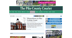 Desktop Screenshot of pikecountycourier.com