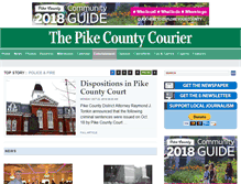 Tablet Screenshot of pikecountycourier.com